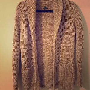 Woven cardigan from a boutique store in Vermont